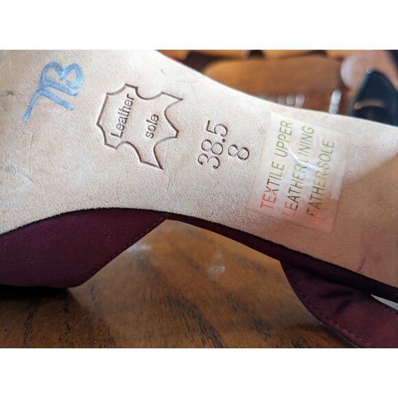 BCBGMaxazria Peep Toe Slingback Heels Size 8 *Coquette* - Picture 9 of 11